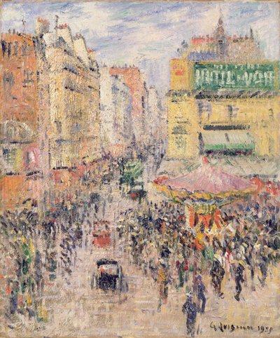 La Rue de Clignancourt, 1925 von Gustave Loiseau